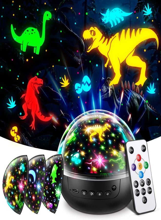 Staryou Dinosaur Toys for Kids 3-5, 【Remote+3 Films+93 Effects】 Dinosaur Toys for Kids 2-4, 【3 Timer+5 Brightness】 3 Year Old Boy Gift, Rotate 3 Year Old boy Birthday Gift, Boys Christmas Gifts Boys - Image 1